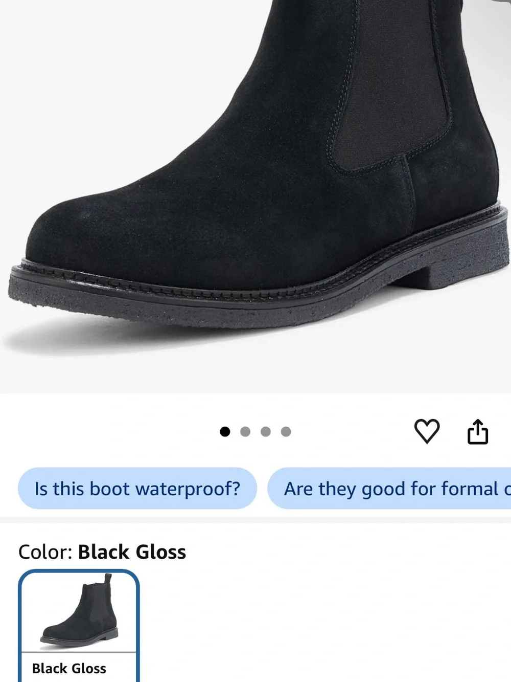 Boss Black Suede Chukka Boots